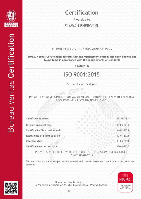 Certificado ISO 9001